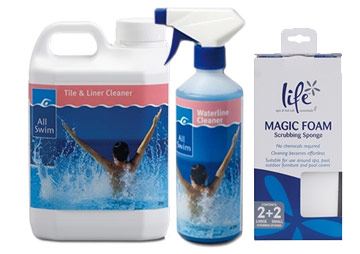 All Swim waterline cleaning products