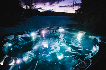 The Caldera Spas Utopia series light show