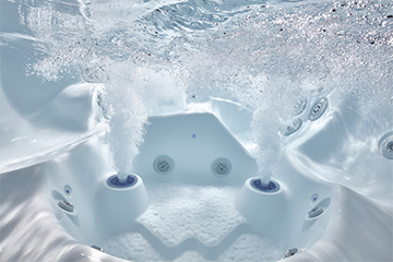 Euphoria footwell jets on the Caldera Spas Tahitian hot tub