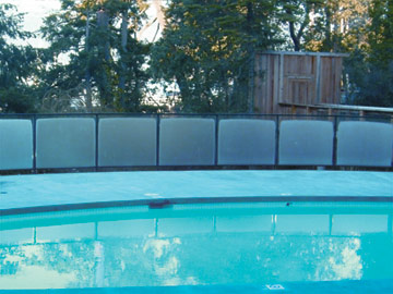 An outdoor swimming pool after using Heatsavr liquid pool cover