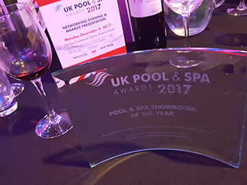 Pool and Spa Showroom of the Year 2017 award