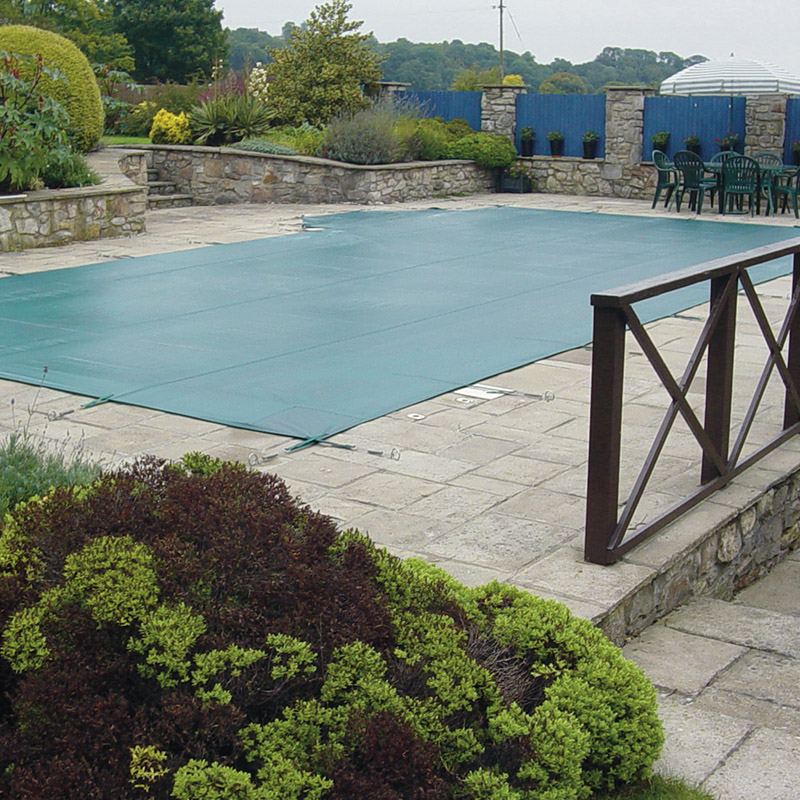 Winter Debris Cover on Swimming Pool