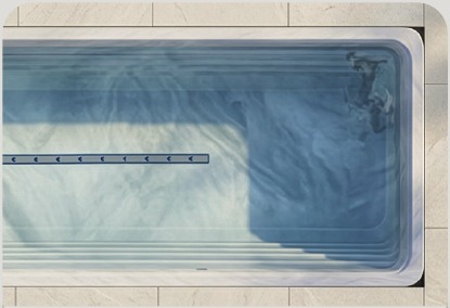 AquaSolus Wave mini pool with an open swimming area