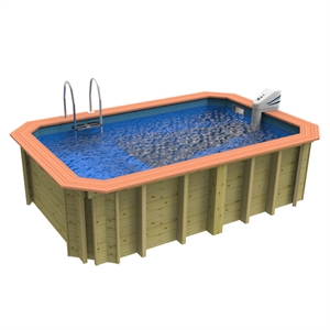 Plastica Wooden Above Ground Exercise Pool, Exercise Pool Above Ground