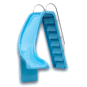 2.3m / 7'6" Curved Blue British Slide 