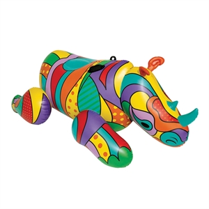 Inflatable Pop Art Rhino Rider