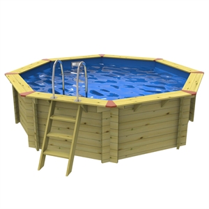Plastica Small Eco Wooden Above Ground Swimming Pool