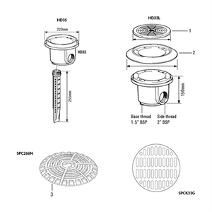 Certikin Main Drain Spares