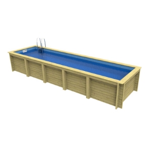 Plastica Nazca Wooden Above Ground Lap Pool 8m x 2m