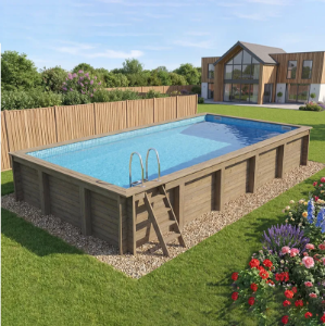 Plastica Nazca Wooden Above Ground Pool 8m x 4m