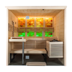 Harvia Himalaya Hybrid Salt Sauna Cabin