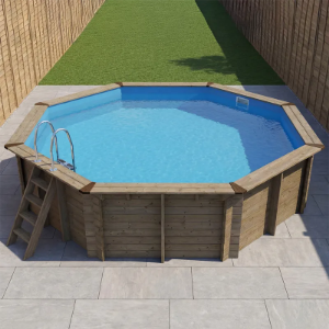 Plastica Large Eco Wooden Above Ground Swimming Pool