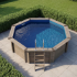 Plastica Small Eco Wooden Above Ground Swimming Pool