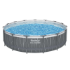 Bestway Steel Pro Max LED Round Above Ground Swimming Pool 