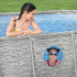 Bestway Steel Pro Max Splashview Oval Above Ground Swimming Pool  