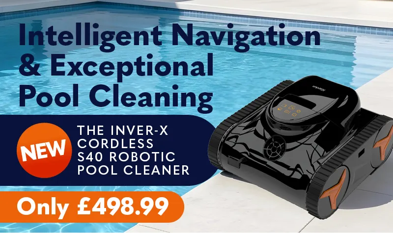 Inver-X Cordless S40 Robotic Pool Cleaner with AI-Wireless Technology